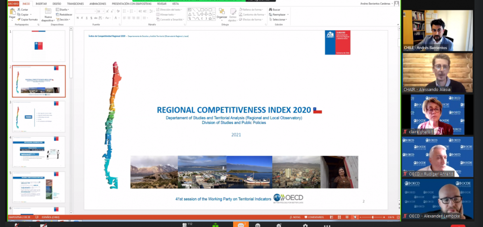 Subdere expuso el Índice de Competitividad Regional ante la OCDE Subdere expuso el Índice de Competitividad Regional ante la OCDE