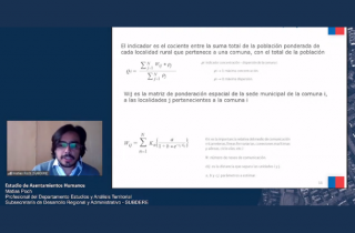 Subdere presenta estudio sobre asentamientos humanos rurales en workshop de SNIT-IDE