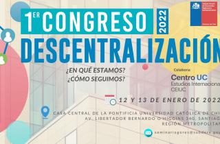 Abren convocatoria para participar de primer Congreso de Descentralización y Desarrollo Regional 2022